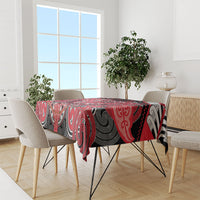 Aotearoa Iwi Te Arawa Tablecloth Maori Kowhaiwhai Pattern