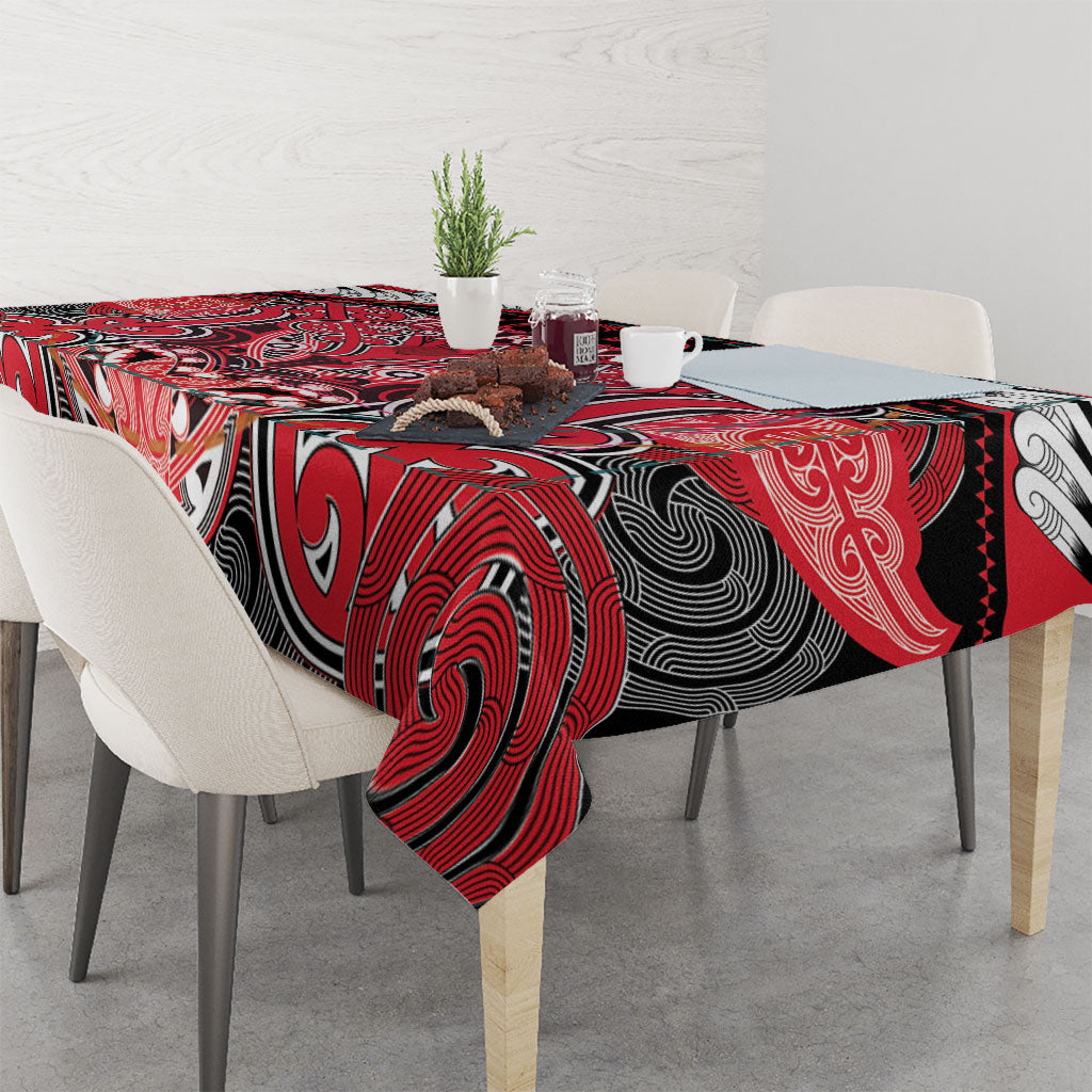 Aotearoa Iwi Te Arawa Tablecloth Maori Kowhaiwhai Pattern