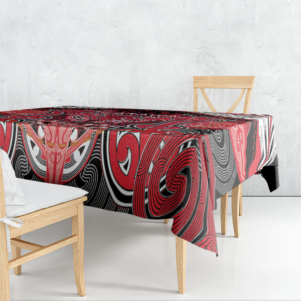 Aotearoa Iwi Te Arawa Tablecloth Maori Kowhaiwhai Pattern