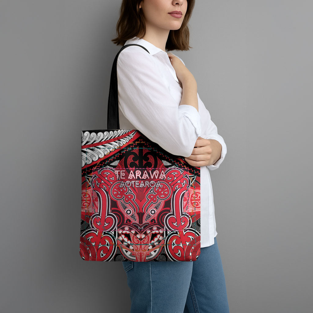 Aotearoa Iwi Te Arawa Tote Bag Maori Kowhaiwhai Pattern