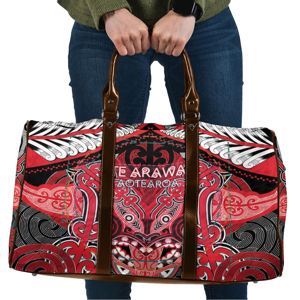 Aotearoa Iwi Te Arawa Travel Bag Maori Kowhaiwhai Pattern