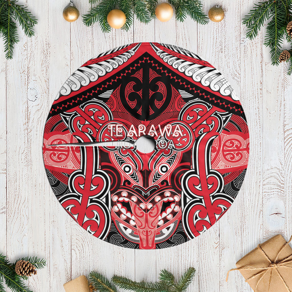 Aotearoa Iwi Te Arawa Tree Skirt Maori Kowhaiwhai Pattern