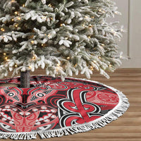 Aotearoa Iwi Te Arawa Tree Skirt Maori Kowhaiwhai Pattern