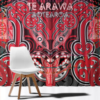 Aotearoa Iwi Te Arawa Window Curtain Maori Kowhaiwhai Pattern