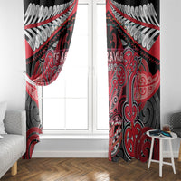 Aotearoa Iwi Te Arawa Window Curtain Maori Kowhaiwhai Pattern
