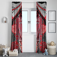 Aotearoa Iwi Te Arawa Window Curtain Maori Kowhaiwhai Pattern