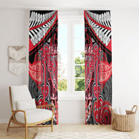 Aotearoa Iwi Te Arawa Window Curtain Maori Kowhaiwhai Pattern