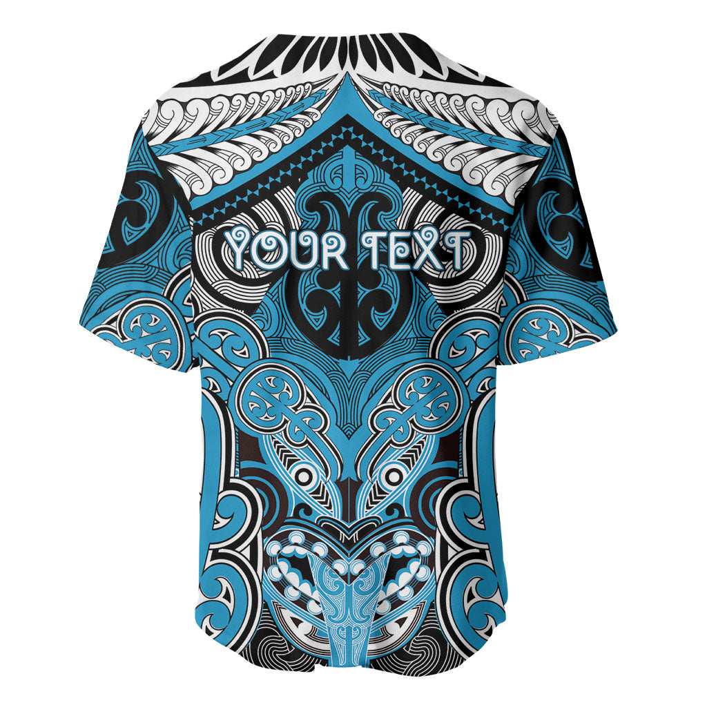 Aotearoa Iwi Ngati Porou Personalised Baseball Jersey Maori Kowhaiwhai Pattern