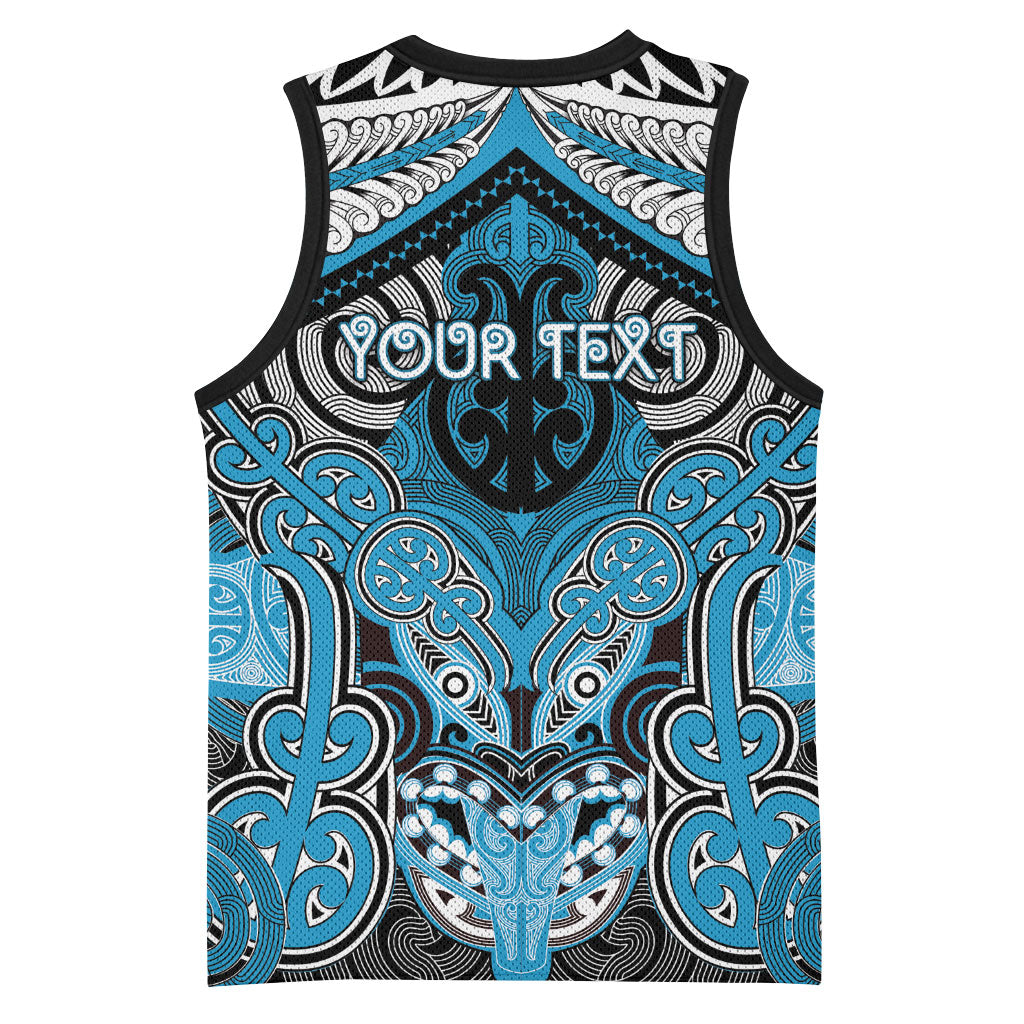 Aotearoa Iwi Ngati Porou Personalised Basketball Jersey Maori Kowhaiwhai Pattern