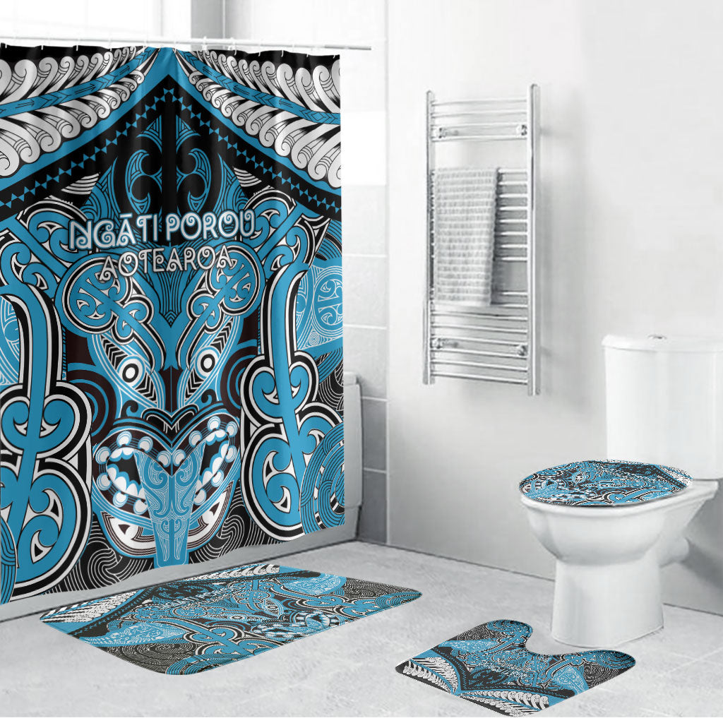 Aotearoa Iwi Ngati Porou Bathroom Set Maori Kowhaiwhai Pattern