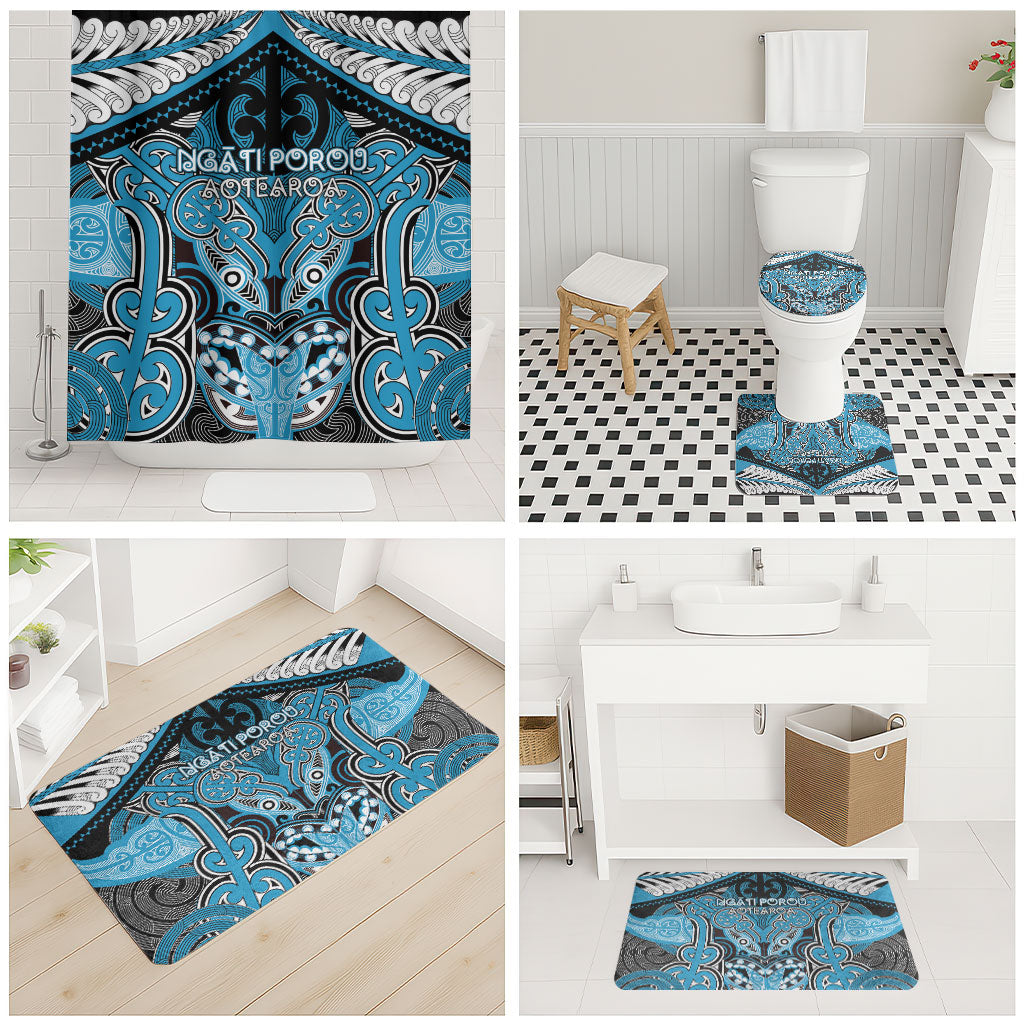 Aotearoa Iwi Ngati Porou Bathroom Set Maori Kowhaiwhai Pattern