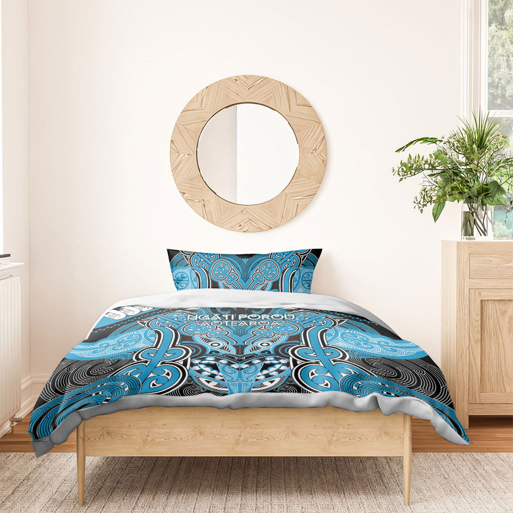 Aotearoa Iwi Ngati Porou Bedding Set Maori Kowhaiwhai Pattern