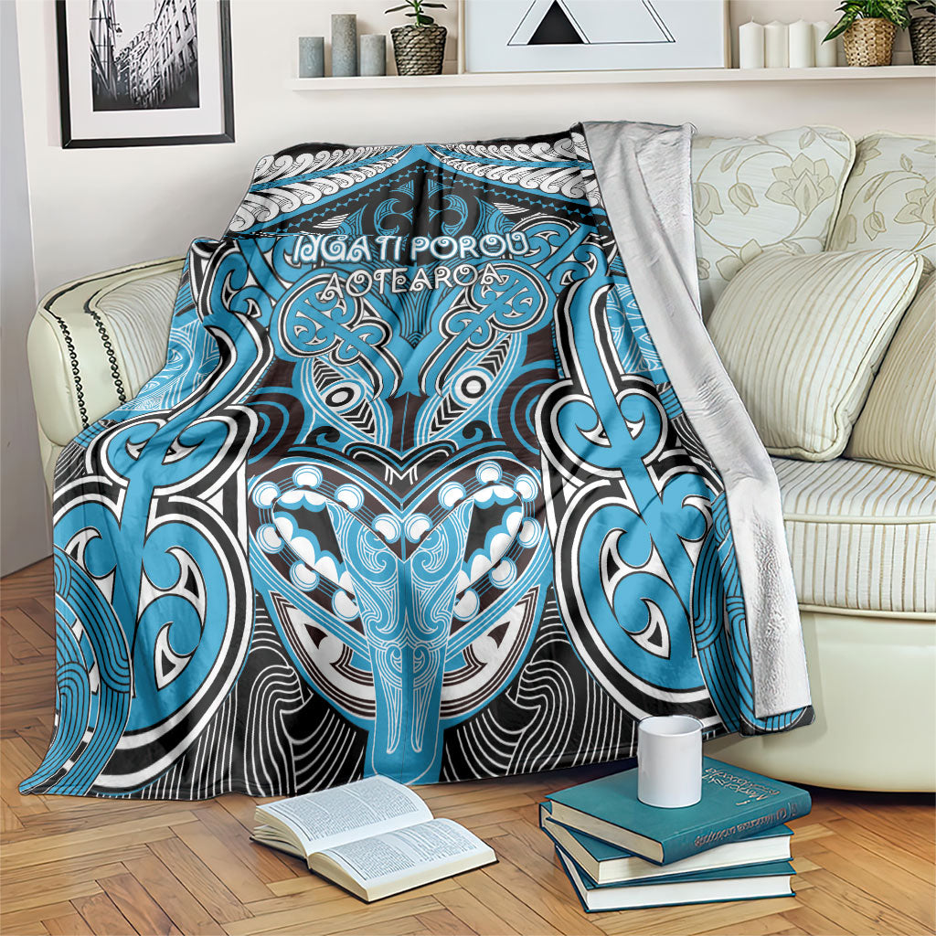 Aotearoa Iwi Ngati Porou Blanket Maori Kowhaiwhai Pattern
