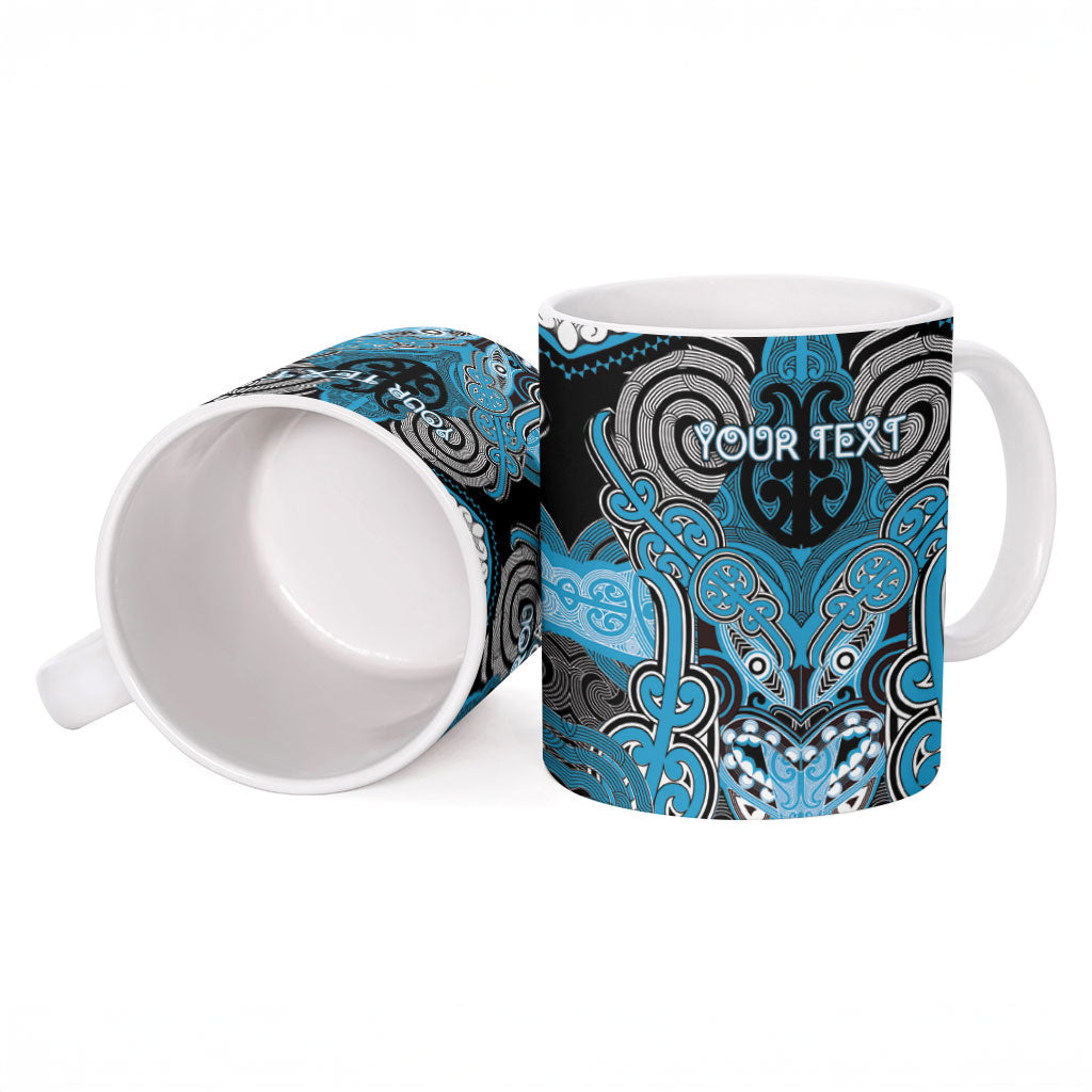 Aotearoa Iwi Ngati Porou Personalised Ceramic Mug Maori Kowhaiwhai Pattern