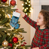 Aotearoa Iwi Ngati Porou Personalised Christmas Stocking Maori Kowhaiwhai Pattern