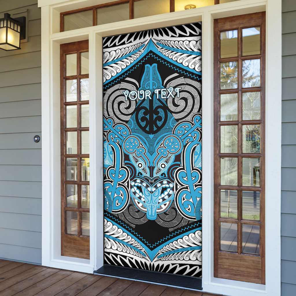 Aotearoa Iwi Ngati Porou Personalised Door Cover Maori Kowhaiwhai Pattern