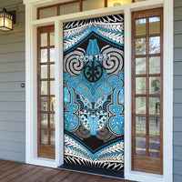 Aotearoa Iwi Ngati Porou Personalised Door Cover Maori Kowhaiwhai Pattern