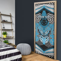 Aotearoa Iwi Ngati Porou Personalised Door Cover Maori Kowhaiwhai Pattern