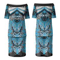Aotearoa Iwi Ngati Porou Personalised Family Matching Puletasi and Hawaiian Shirt Maori Kowhaiwhai Pattern