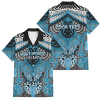 Aotearoa Iwi Ngati Porou Personalised Family Matching Puletasi and Hawaiian Shirt Maori Kowhaiwhai Pattern