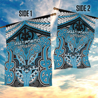 Aotearoa Iwi Ngati Porou Garden Flag Maori Kowhaiwhai Pattern