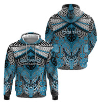 Aotearoa Iwi Ngati Porou Personalised Hoodie Maori Kowhaiwhai Pattern