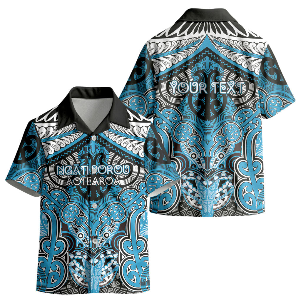 Aotearoa Iwi Ngati Porou Personalised Kid Hawaiian Shirt Maori Kowhaiwhai Pattern