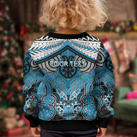 Aotearoa Iwi Ngati Porou Personalised Kid Ugly Christmas Sweater Maori Kowhaiwhai Pattern