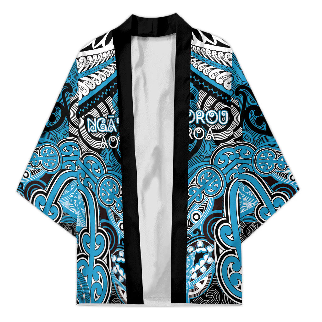 Aotearoa Iwi Ngati Porou Personalised Kimono Maori Kowhaiwhai Pattern