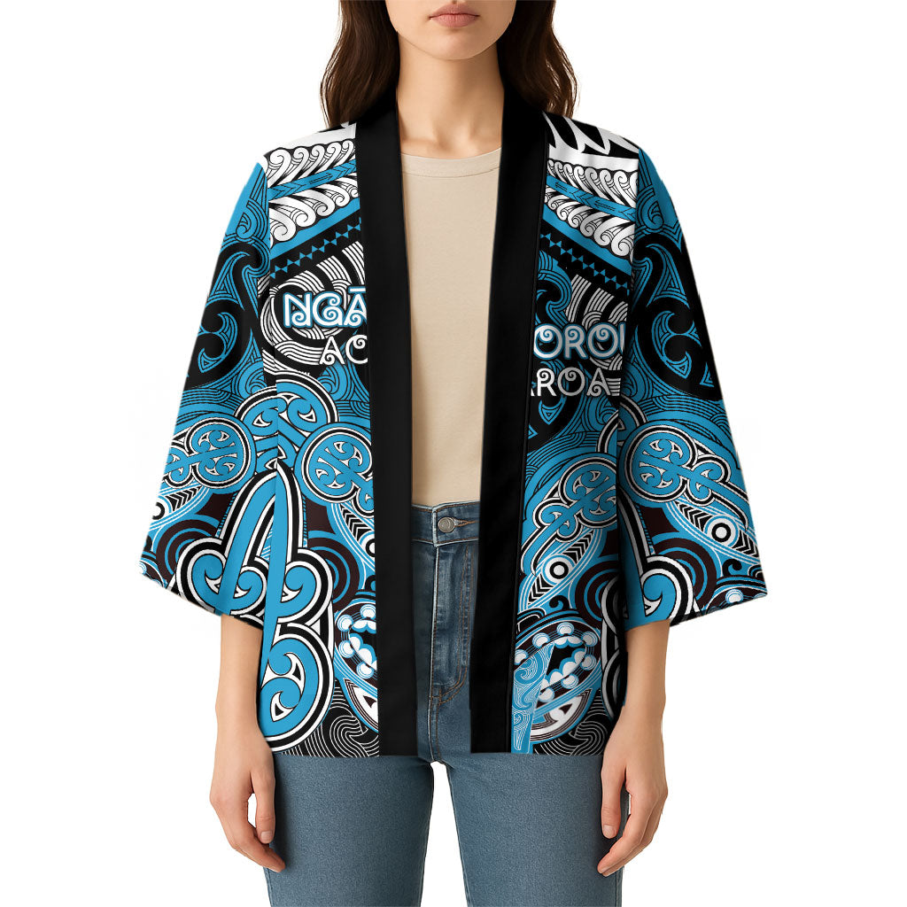 Aotearoa Iwi Ngati Porou Personalised Kimono Maori Kowhaiwhai Pattern