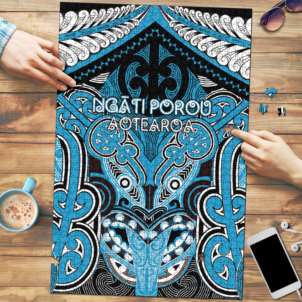 Aotearoa Iwi Ngati Porou Puzzle Maori Kowhaiwhai Pattern