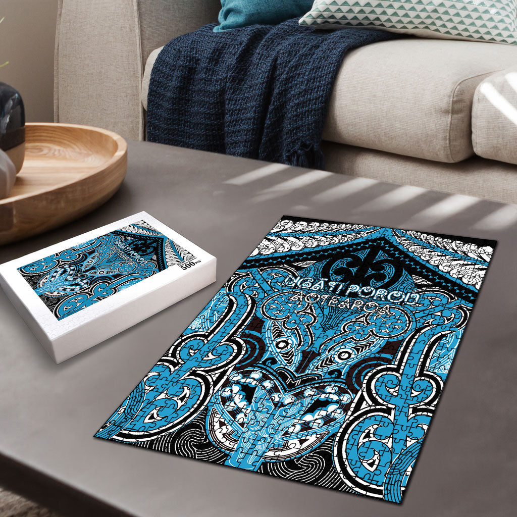 Aotearoa Iwi Ngati Porou Puzzle Maori Kowhaiwhai Pattern