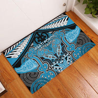 Aotearoa Iwi Ngati Porou Rubber Doormat Maori Kowhaiwhai Pattern