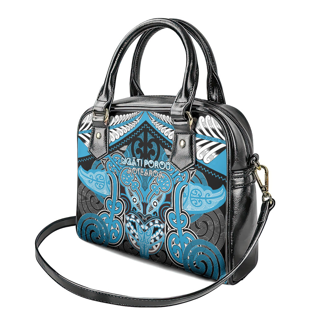 Aotearoa Iwi Ngati Porou Shoulder Handbag Maori Kowhaiwhai Pattern