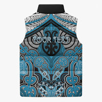 Aotearoa Iwi Ngati Porou Personalised Sleeveless Puffer Jacket Maori Kowhaiwhai Pattern