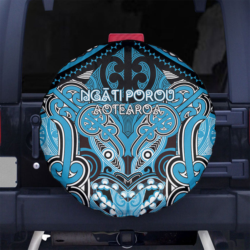 Aotearoa Iwi Ngati Porou Spare Tire Cover Maori Kowhaiwhai Pattern