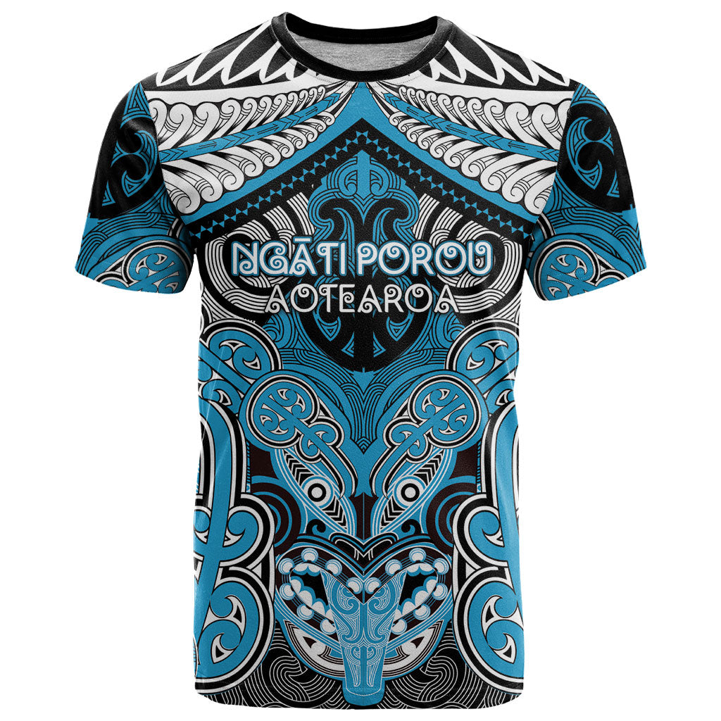 Aotearoa Iwi Ngati Porou Personalised T Shirt Maori Kowhaiwhai Pattern