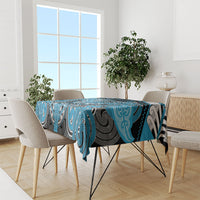 Aotearoa Iwi Ngati Porou Tablecloth Maori Kowhaiwhai Pattern