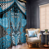 Aotearoa Iwi Ngati Porou Window Curtain Maori Kowhaiwhai Pattern