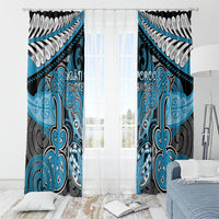 Aotearoa Iwi Ngati Porou Window Curtain Maori Kowhaiwhai Pattern