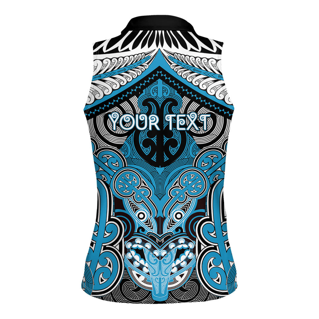 Aotearoa Iwi Ngati Porou Personalised Women Sleeveless Polo Shirt Maori Kowhaiwhai Pattern