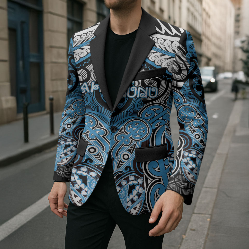 Aotearoa Iwi Ngati Kahungunu Personalised Blazer Maori Kowhaiwhai Pattern