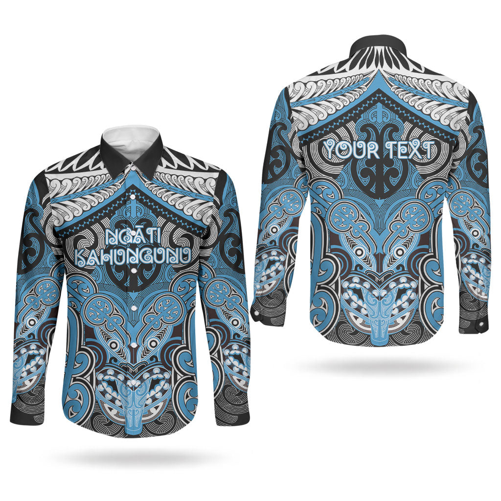 Aotearoa Iwi Ngati Kahungunu Personalised Couples Matching Off Shoulder Short Dress and Long Sleeve Button Shirt Maori Kowhaiwhai Pattern