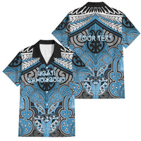 Aotearoa Iwi Ngati Kahungunu Personalised Family Matching Long Sleeve Bodycon Dress and Hawaiian Shirt Maori Kowhaiwhai Pattern