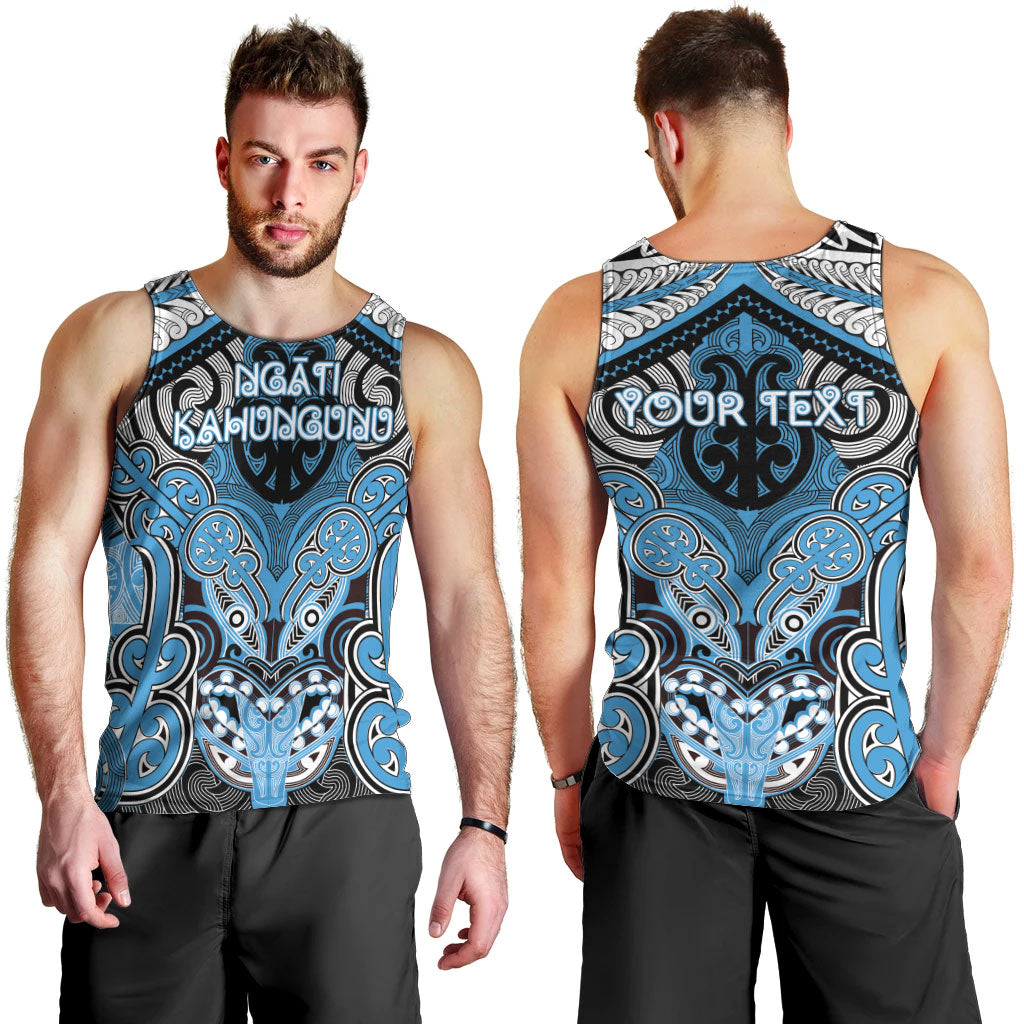 Aotearoa Iwi Ngati Kahungunu Personalised Men Tank Top Maori Kowhaiwhai Pattern
