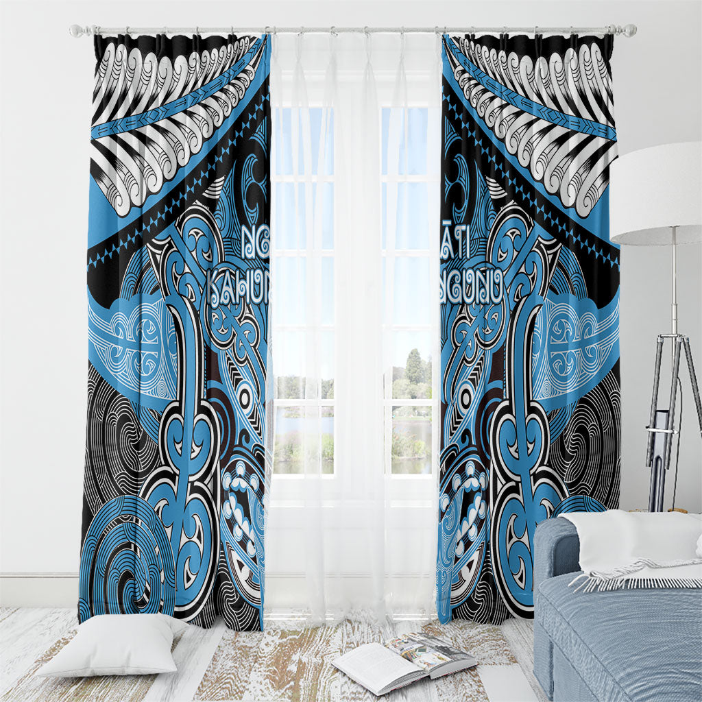 Aotearoa Iwi Ngati Kahungunu Window Curtain Maori Kowhaiwhai Pattern
