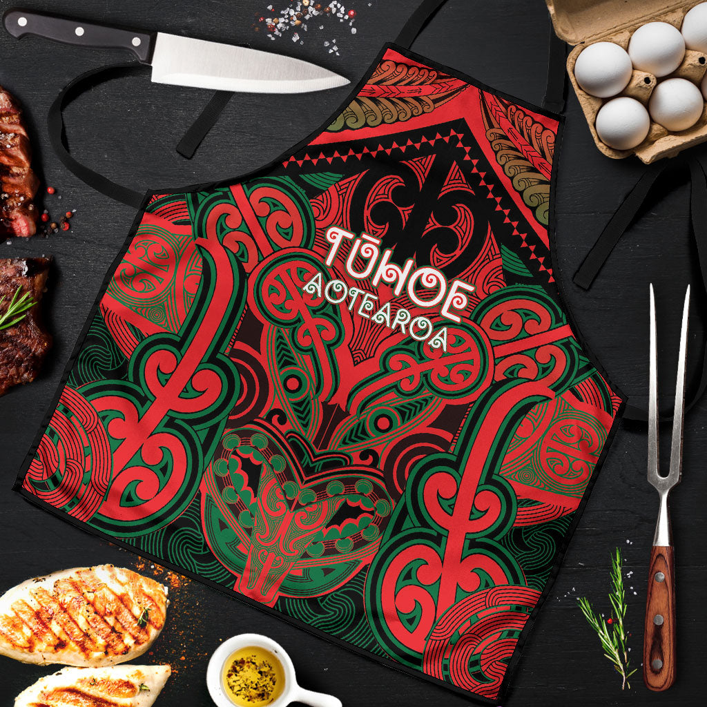 Aotearoa Iwi Tuhoe Apron Maori Kowhaiwhai Pattern