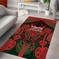 Aotearoa Iwi Tuhoe Area Rug Maori Kowhaiwhai Pattern