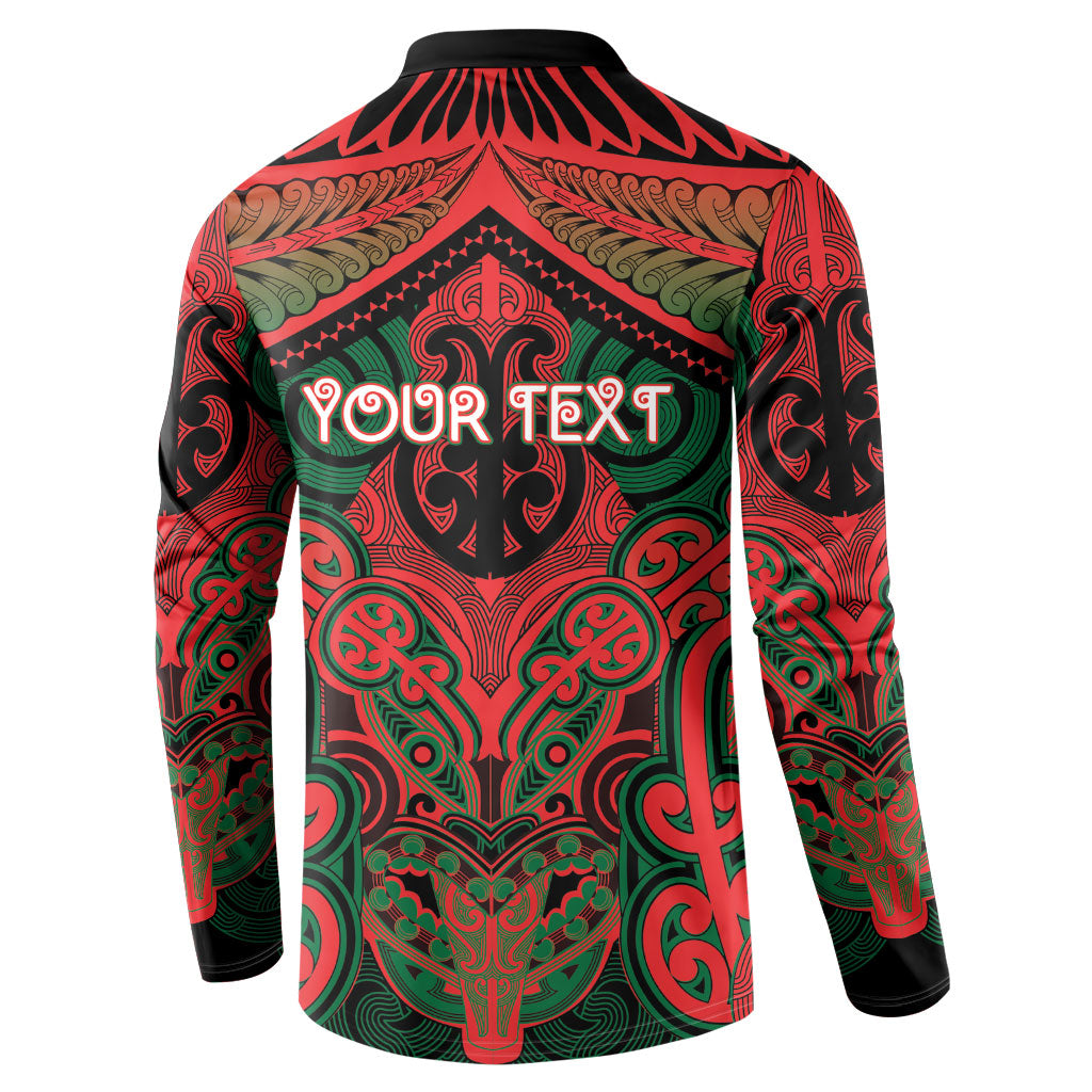 Aotearoa Iwi Tuhoe Personalised Button Sweatshirt Maori Kowhaiwhai Pattern