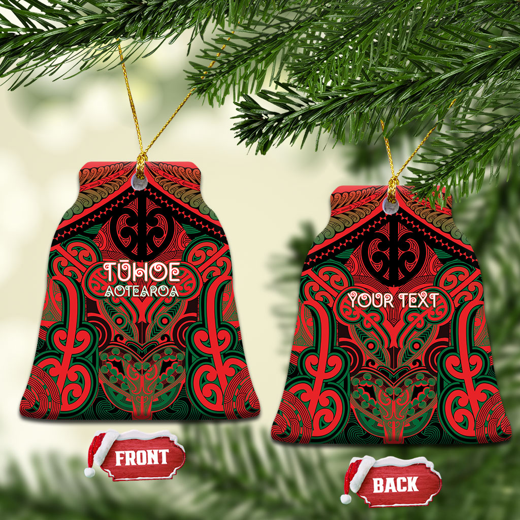 Aotearoa Iwi Tuhoe Personalised Ceramic Ornament Maori Kowhaiwhai Pattern